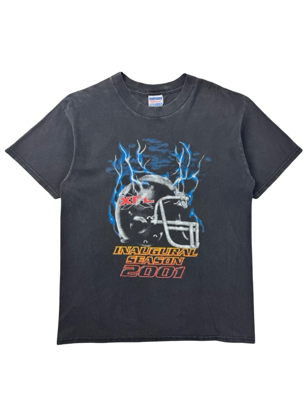 2001 Vintage XFL Inaugural Season WWF Football Wrestling T-Shirt